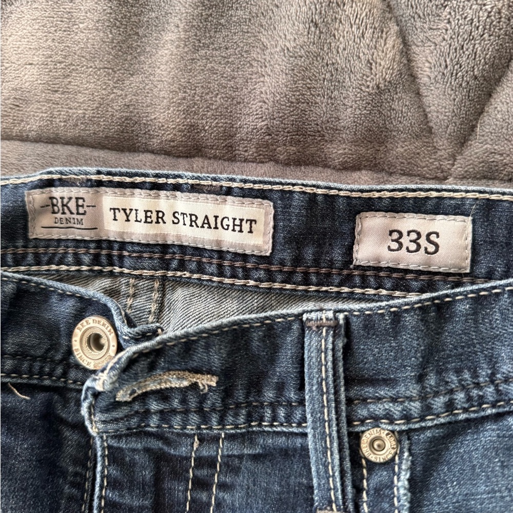 BKE Tyler Straight Men's Jeans - Dark Blue